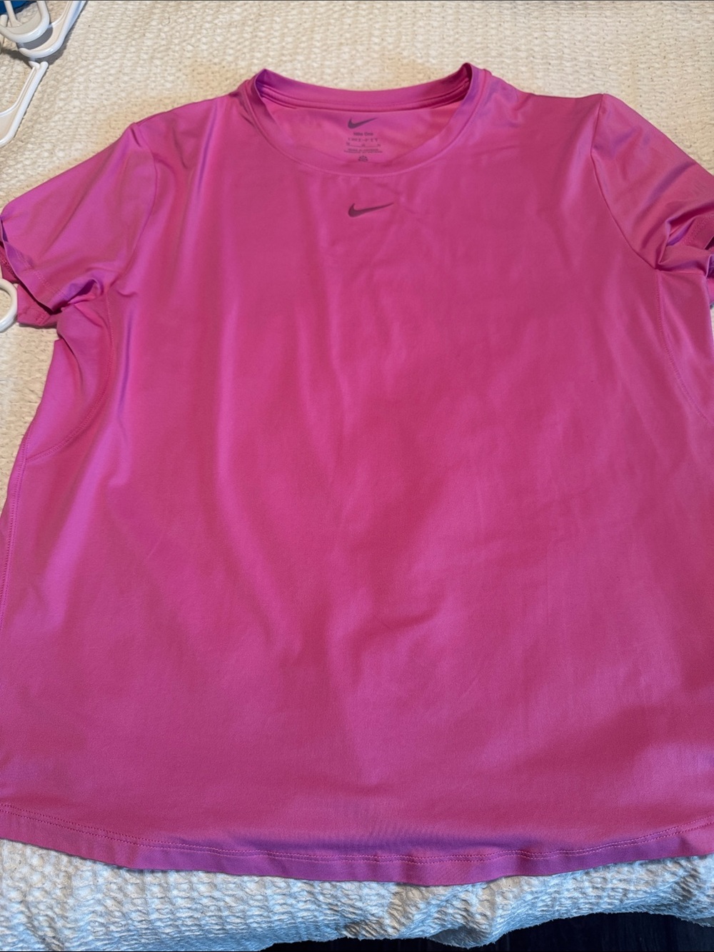 Nike womens Pink Performance Dri-FIT Short Sleeve Tee